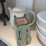 Tiny Ceramic House Vase