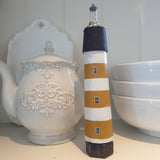 Tiny Wooden Lighthouse made from upcycled bedleg