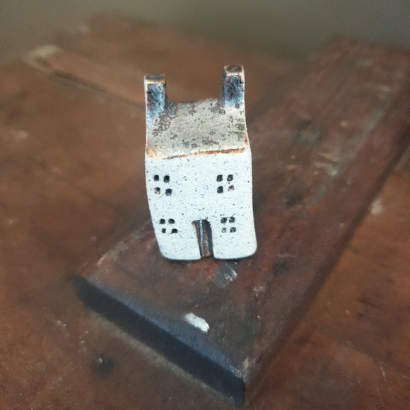 Tiny Handcrafted Ceramic House for Printer's Tray