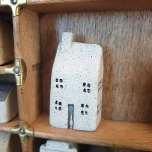 Tiny Handcrafted Ceramic House for Printer's Tray