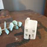 Tiny Handcrafted Ceramic House for Printer's Tray