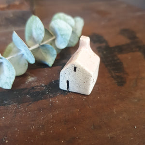 Tiny Handcrafted Ceramic House for Printer's Tray