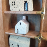 Tiny Handcrafted Ceramic House for Printer's Tray