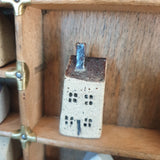 Tiny Handcrafted Ceramic House for Printer's Tray