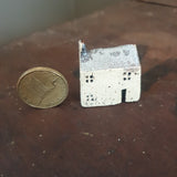 Tiny Handcrafted Ceramic House for Printer's Tray