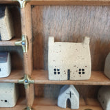 Tiny Handcrafted Ceramic House for Printer's Tray