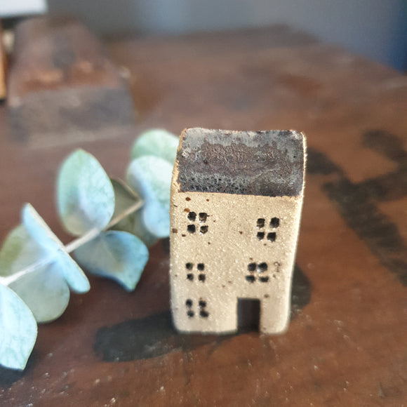 Tiny Handcrafted Ceramic House for Printer's Tray