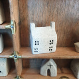 Tiny Handcrafted Ceramic House for Printer's Tray