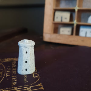 Tiny Handcrafted Ceramic House for Printer's Tray