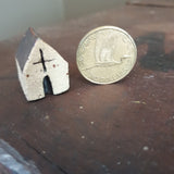 Tiny Handcrafted Ceramic House for Printer's Tray