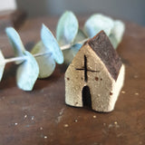 Tiny Handcrafted Ceramic House for Printer's Tray