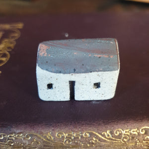 Tiny Handcrafted Ceramic House for Printer's Tray