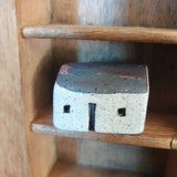 Tiny Handcrafted Ceramic House for Printer's Tray