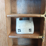 Tiny Handcrafted Ceramic House for Printer's Tray