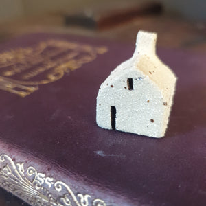 Tiny Handcrafted Ceramic House for Printer's Tray