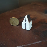 Tiny Handcrafted Ceramic House for Printer's Tray