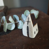 Tiny Handcrafted Ceramic House for Printer's Tray