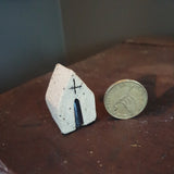 Tiny Handcrafted Ceramic House for Printer's Tray