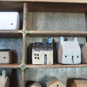 Tiny Handcrafted Ceramic House for Printer's Tray