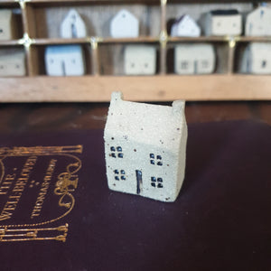 Tiny Handcrafted Ceramic House for Printer's Tray