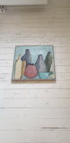 Clay Vessels - Framed Acrylic 500 mm x 500 mm