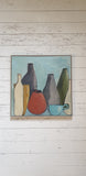 Clay Vessels - Framed Acrylic 500 mm x 500 mm