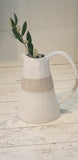 White speckled clay Ceramic Jug