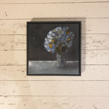 Framed Acrylic on Canvas - Autumn  Hydrangea Bloom