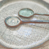 Serving platter with 2 spoons