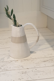 White speckled clay Ceramic Jug