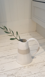 White speckled clay Ceramic Jug