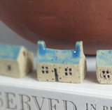 Tiny Handcrafted Ceramic House for Printer's Tray