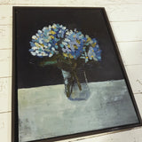 Framed Acrylic on Canvas - Autumn  Hydrangea Bloom