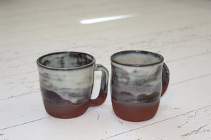 Coffee cups x 2 - Landscape glaze