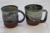 Coffee cups x 2 - Landscape glaze