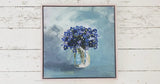 Violet Vase - Original 320x 320 Framed