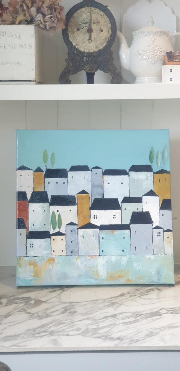Little Houses on A Hill -  LIMITED EDITION PRINT